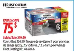 Canadian Tire RUST-OLEUM .5-Car Epoxy Garage Floor Coating Kit offer