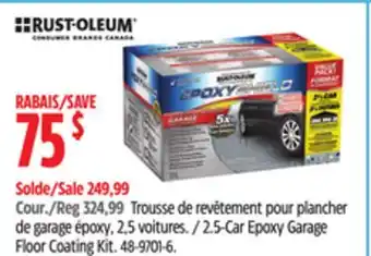 Canadian Tire RUST-OLEUM .5-Car Epoxy Garage Floor Coating Kit offer