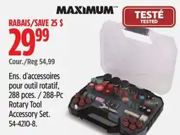 Canadian Tire MAXIMUM 288-Pc Rotary Tool Accessory Set offer