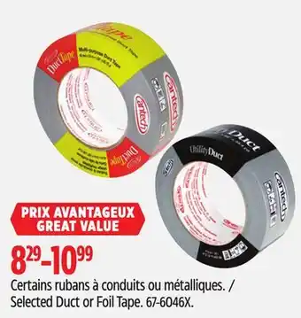 Canadian Tire Selected Duct or Foil Tape offer