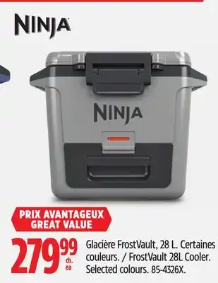Canadian Tire Ninja FrostVault 28L Cooler. Selected colours offer