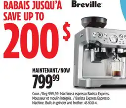 Canadian Tire Barista Express Espresso Machine offer