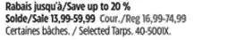 Canadian Tire Selected Tarps offer