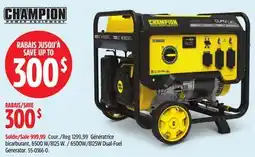 Canadian Tire 6500W/8125W Dual-Fuel Generator offer