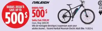 Canadian Tire Raleigh Ascend Hardtail Mountain Electric Adult Bike offer