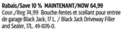Canadian Tire Black Jack Driveway Filler and Sealer, 17L offer