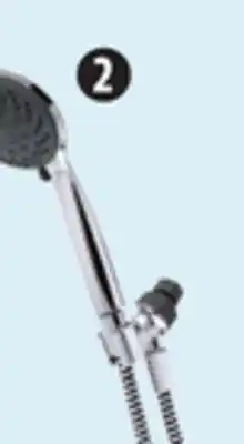 Canadian Tire Peerless 6-Setting Handheld Shower Head, Non-Slip Finger Grip offer