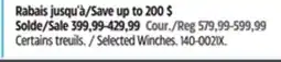 Canadian Tire Selected Winches offer