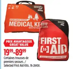 Canadian Tire Selected First Aid Kits offer