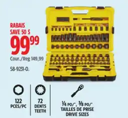 Canadian Tire Stanley Black Chrome Socket Sets offer