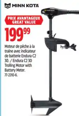 Canadian Tire Minn Kota Endura C2 30 Trolling Motor with Battery Meter offer