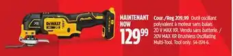 Canadian Tire 20V MAX XR Brushless Oscillating Multi-Tool offer