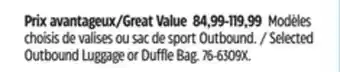 Canadian Tire Selected Outbound Luggage or Duffle Bag offer