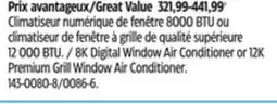 Canadian Tire Noma Premium Grill Window Air Conditioner offer