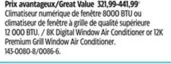 Canadian Tire Noma Premium Grill Window Air Conditioner offer