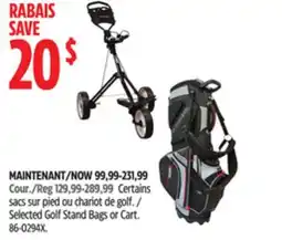 Canadian Tire Powerbilt Selected Golf Stand Bags or Cart offer