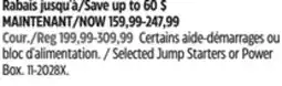 Canadian Tire MotoMaster Selected Jump Starters or Power Box offer