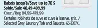 Canadian Tire Selected Grey Laundry Tub and Faucets offer