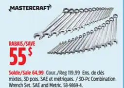 Canadian Tire Mastercraft 30-Pc Combination Wrench Set offer