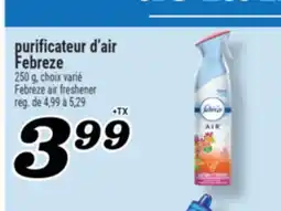 Marché Richelieu PURIFICATEUR D'AIR FEBREZE | FEBREZE AIR FRESHENER offer