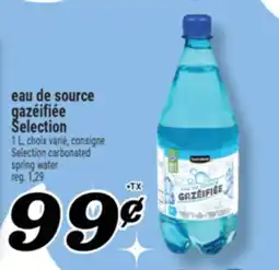 Marché Richelieu EAU DE SOURCE GAZÉIFIÉE SELECTION | SELECTION CARBONATED SPRING WATER offer