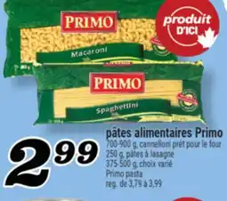 Marché Richelieu PÂTES ALIMENTAIRES PRIMO | PRIMO PASTA offer