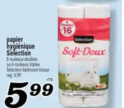 Marché Richelieu PAPIER HYGIÉNIQUE SELECTION | SELECTION BATHROOM TISSUE offer