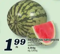 Marché Richelieu MELON D'EAU SANS PÉPINS | SEEDLESS WATERMELON offer