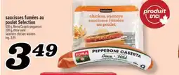 Marché Richelieu SAUCISSES FUMÉES AU POULET SELECTION | SELECTION CHICKEN WIENERS offer