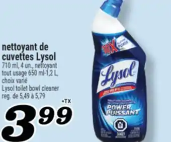 Marché Richelieu NETTOYANT DE CUVETTES LYSOL | LYSOL TOILET BOWL CLEANER offer