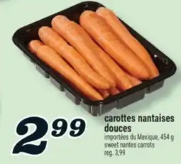 Marché Richelieu CAROTTES NANTAISES DOUCES | SWEET NANTES CARROTS offer