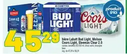 Marché Richelieu BIÈRE LABATT BUD LIGHT, MOLSON COORS LIGHT, SLEEMAN CLEAR 2.0 | BEER offer