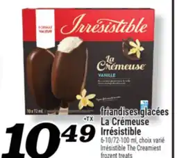 Marché Richelieu FRIANDISES GLACÉES LA CRÉMEUSE IRRÉSISTIBLE | IRRÉSISTIBLE THE CREAMIEST FROZENT TREATS offer