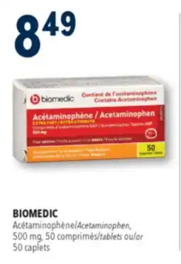 Familiprix BIOMEDIC 500 mg, 50 tablets or 50 caplets offer
