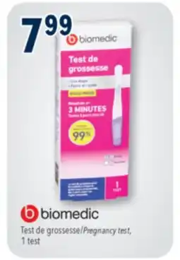 Familiprix Biomedic Pregnancy test, 1 test offer