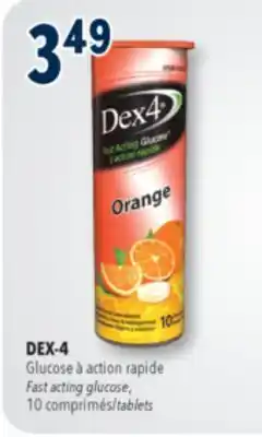 Familiprix DEX-4 Fast acting glucose, 10 tablets offer