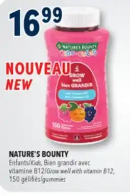Familiprix NATURE'S BOUNTY Kids Grow well with vitamin B12, 150 gummies offer