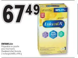 Familiprix ENFAMIL A+, Powdered infant refills x 496 g offer