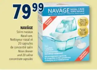Familiprix NAVÄGE Nasal care, 20 capsules Nose cleaner and 20 saline offer