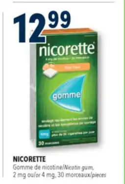 Familiprix NICORETTE Gomme de nicotine/Nicotin gum offer