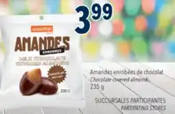 Familiprix Chocolate covered almonds, 235 g offer