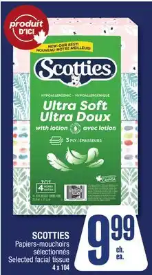 Jean Coutu SCOTTIES Selected facial tissue offer