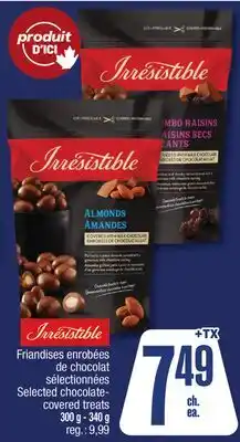 Jean Coutu IRRESISTIBLES Selected chocolate- covered treats offer