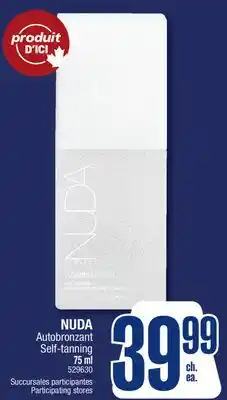 Jean Coutu NUDA Self-tanning offer