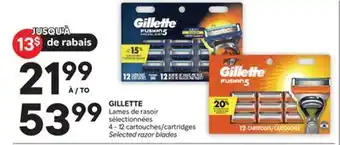 Brunet GILLETTE Lames de rasoir sélectionnées offer
