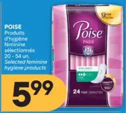 Brunet POISE Produits d'hygiène féminine sélectionnés offer