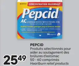 Brunet PEPCID Produits sélectionnés pour aider au soulagement des brûlures d'estomac offer