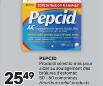 Brunet PEPCID Produits sélectionnés pour aider au soulagement des brûlures d'estomac offer