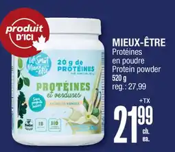 Jean Coutu MIEUX-ÊTRE Protein powder offer