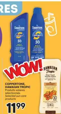 Brunet COPPERTONE, HAWAIIAN TROPIC Produits solaires sélectionnés offer